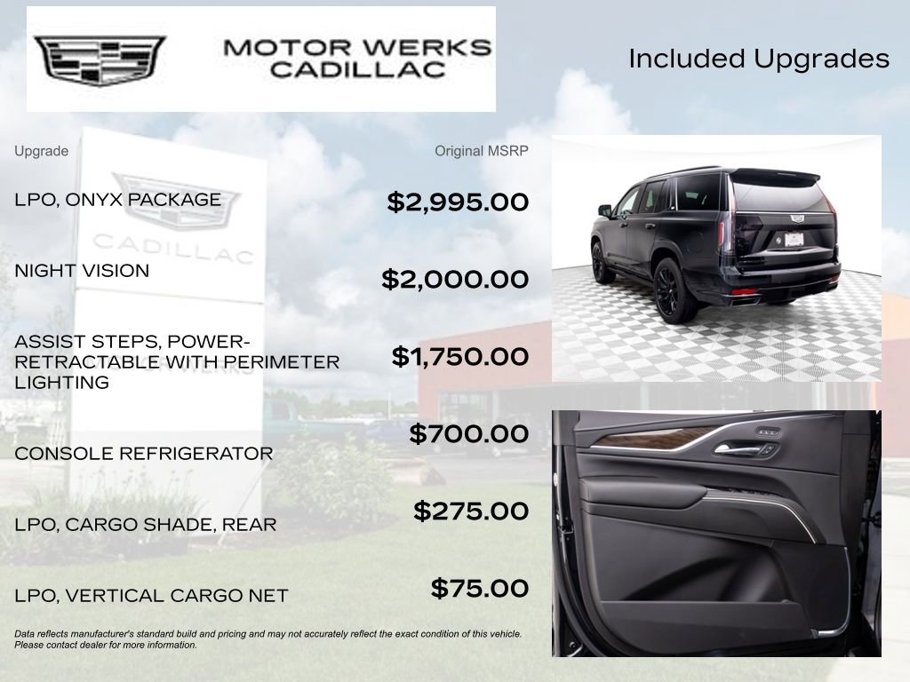 Certified 2024 Cadillac Escalade ESV Sport Platinum w/ LPO, ONYX Package image 9