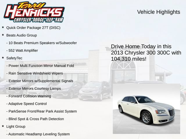 Used 2013 Chrysler 300 C w/ Light Group RWD image 4