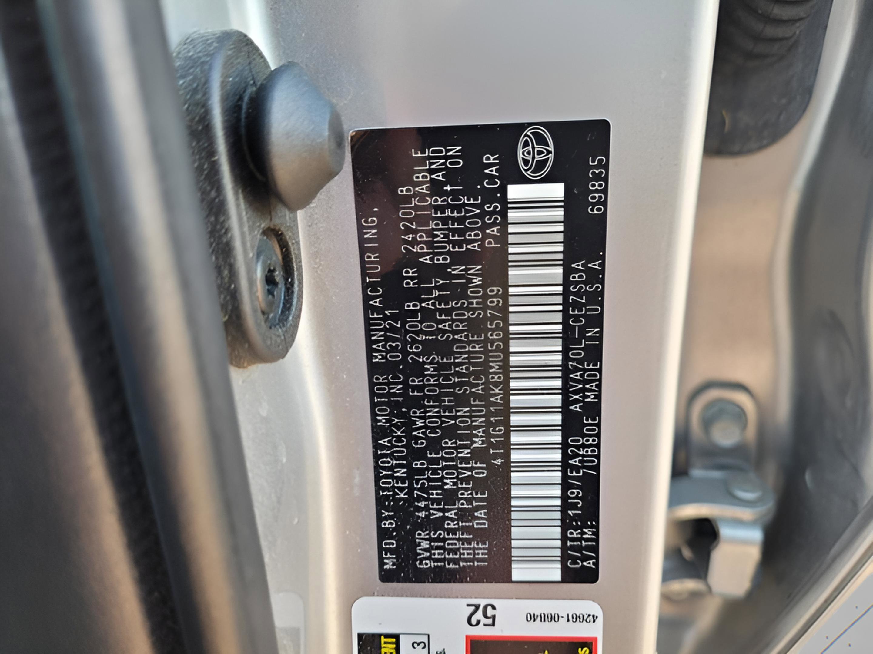 Used 2021 Toyota Camry SE image 18