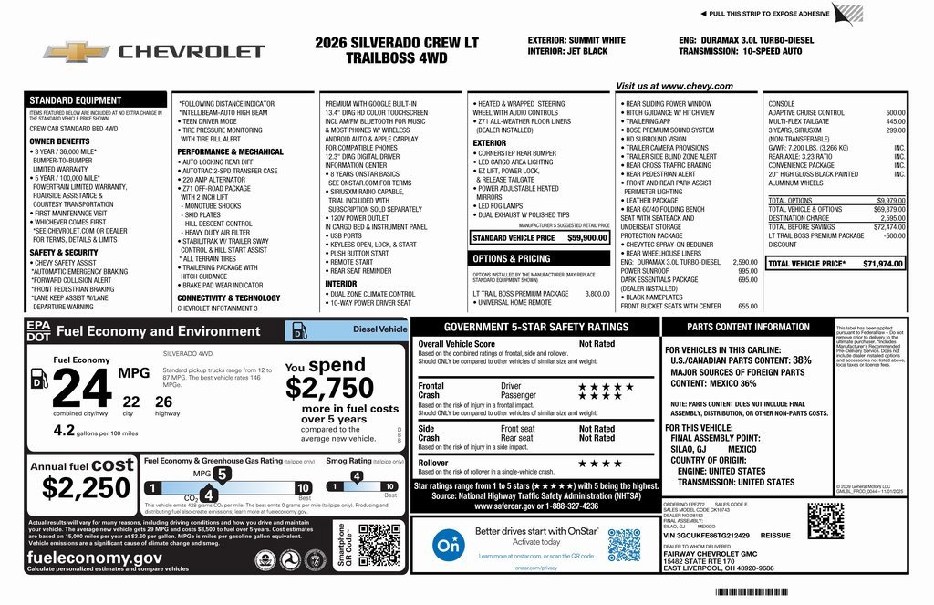 New 2026 Chevrolet Silverado 1500 LT Trail Boss w/ LT Trail Boss Premium Package image 4