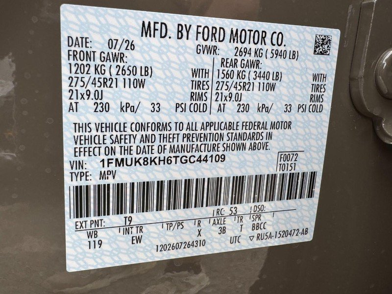 New 2026 Ford Explorer ST-Line w/ ST-Line Street Pack AWD/4WD image 19