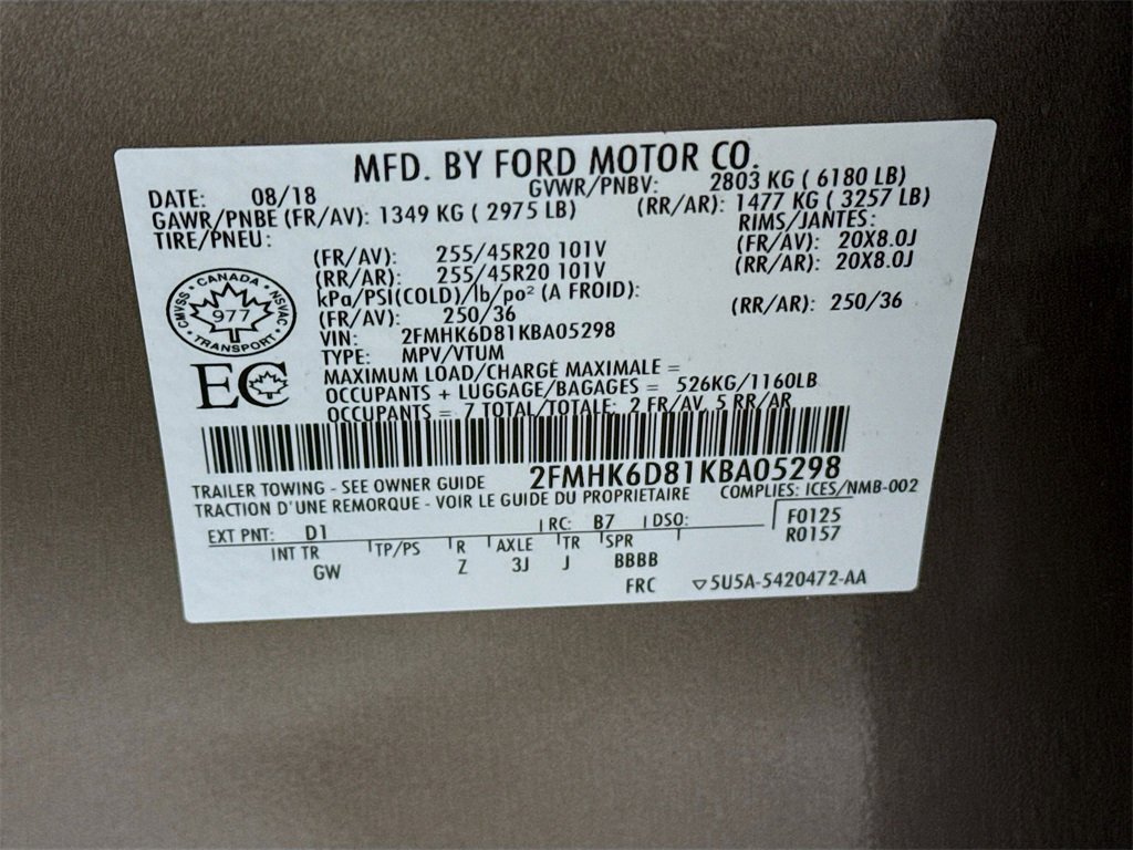 Used 2019 Ford Flex Limited w/ Limited Appearance Package image 33