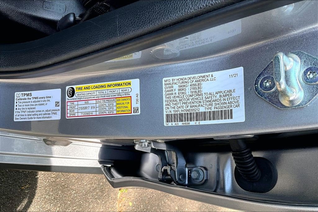 Certified 2022 Honda Civic EX-L image 14