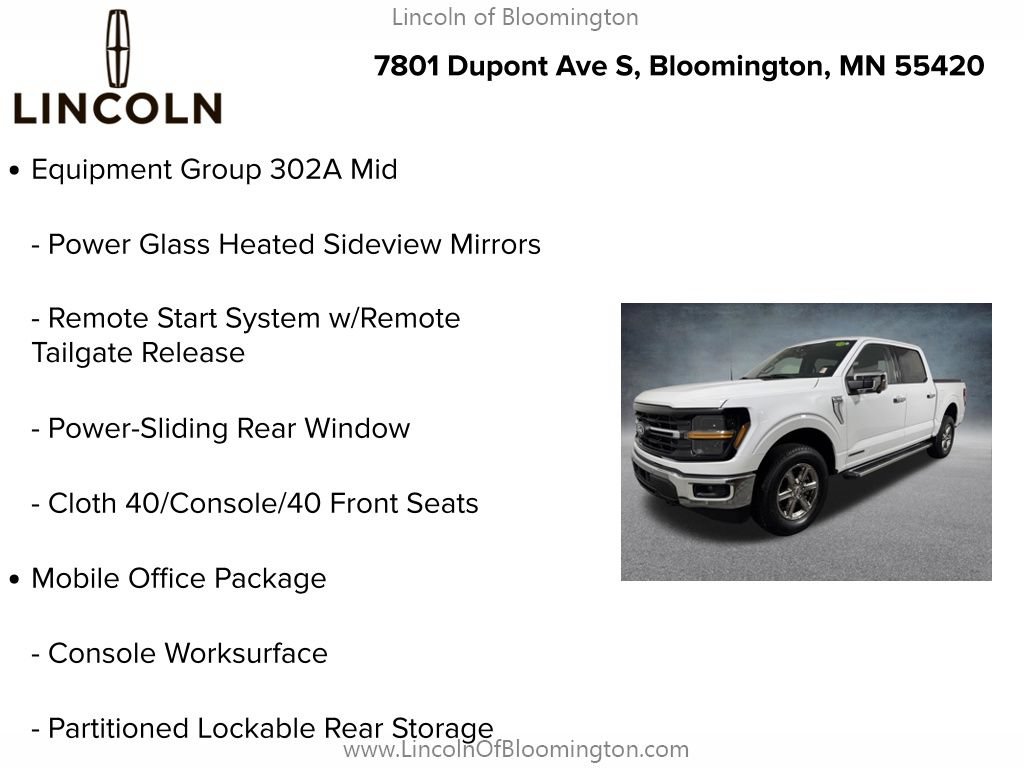 Used 2024 Ford F150 XLT w/ Equipment Group 302A MID AWD/4WD image 9