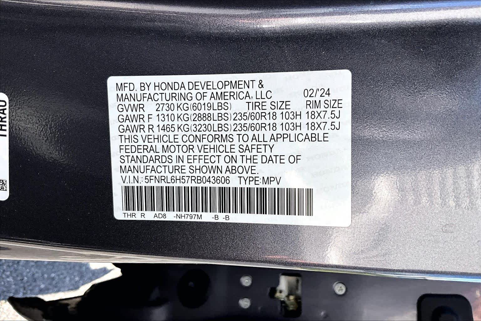 Used 2024 Honda Odyssey EX image 37