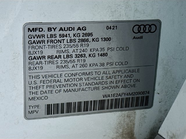 Used 2021 Audi Q5 e Premium Plus w/ Premium Plus Package AWD/4WD image 39