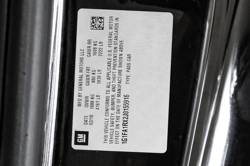 Used 2018 Chevrolet Camaro LS w/ RS Package RWD image 45