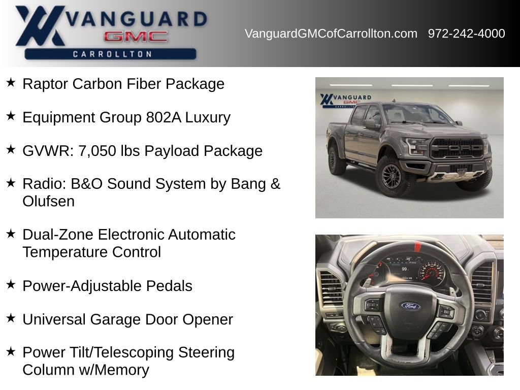 Used 2020 Ford F150 Raptor w/ Equipment Group 802A Luxury AWD/4WD image 6