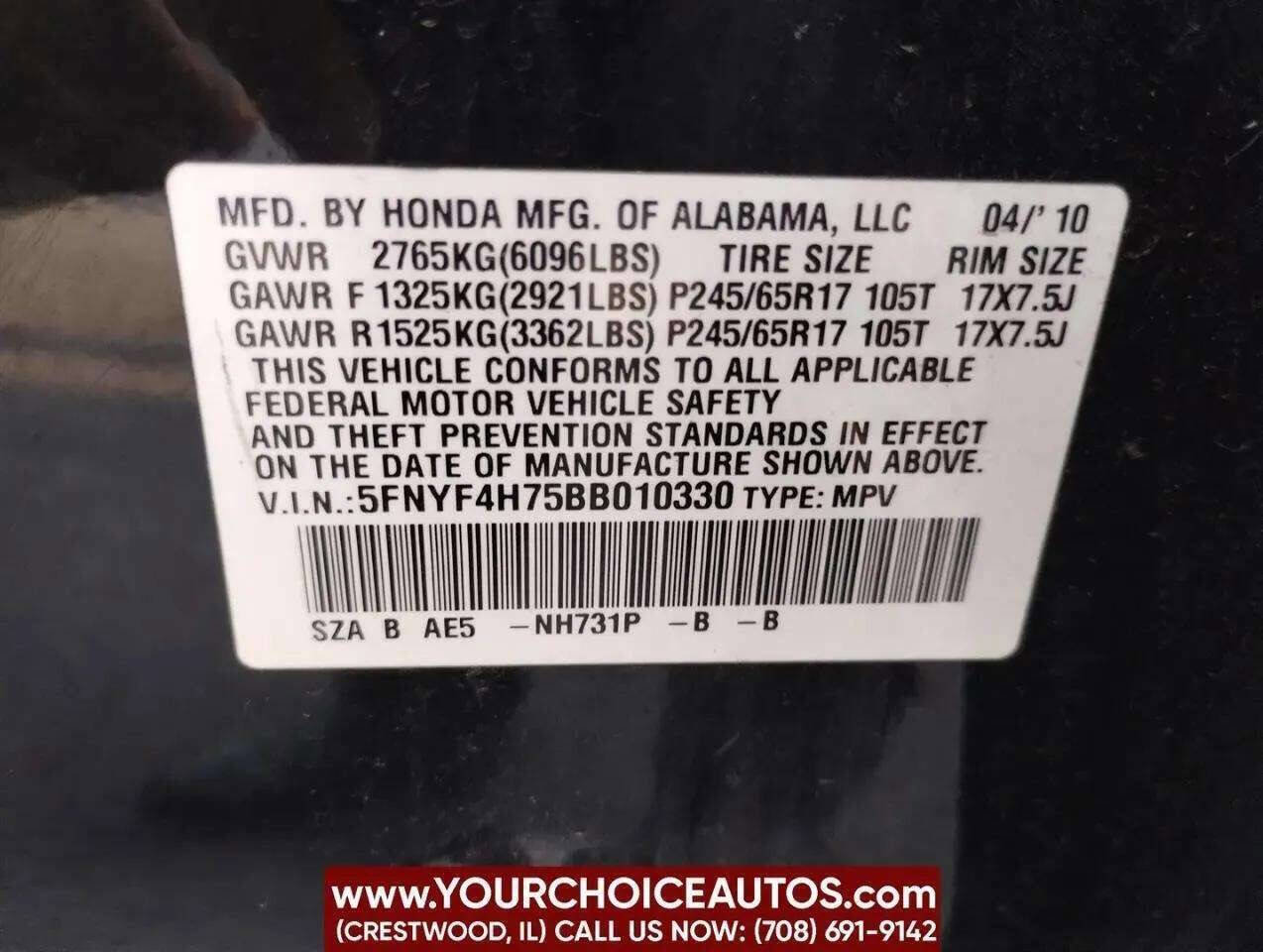 Used 2011 Honda Pilot EX-L image 37