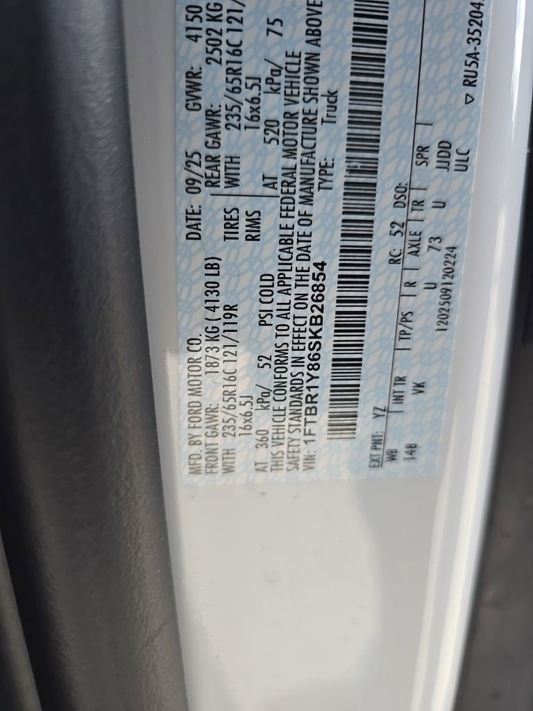 New 2025 Ford Transit 250 Low Roof w/ Load Area Protection Package image 32