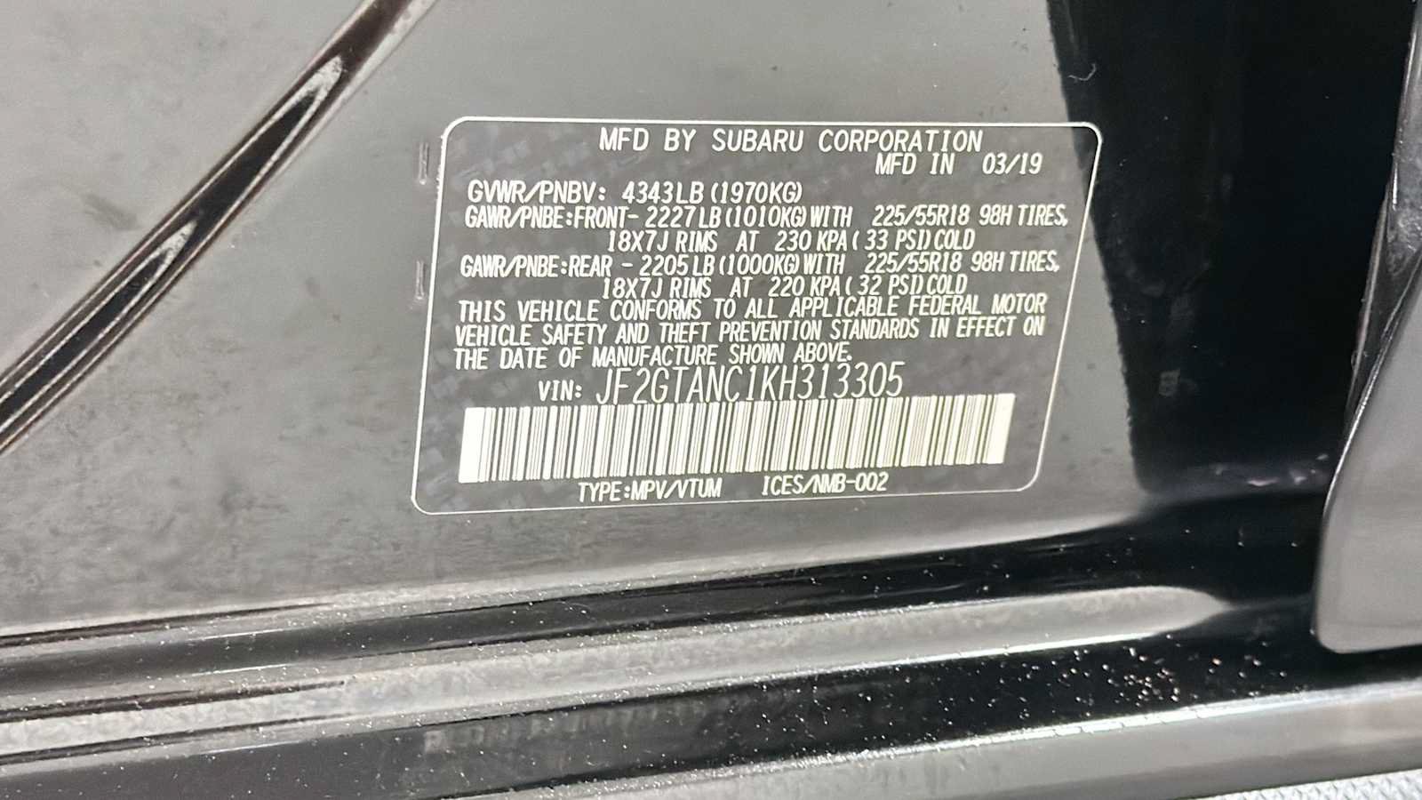 Used 2019 Subaru Crosstrek 2.0i Limited w/ Moonroof Package w/Navigation AWD/4WD image 11