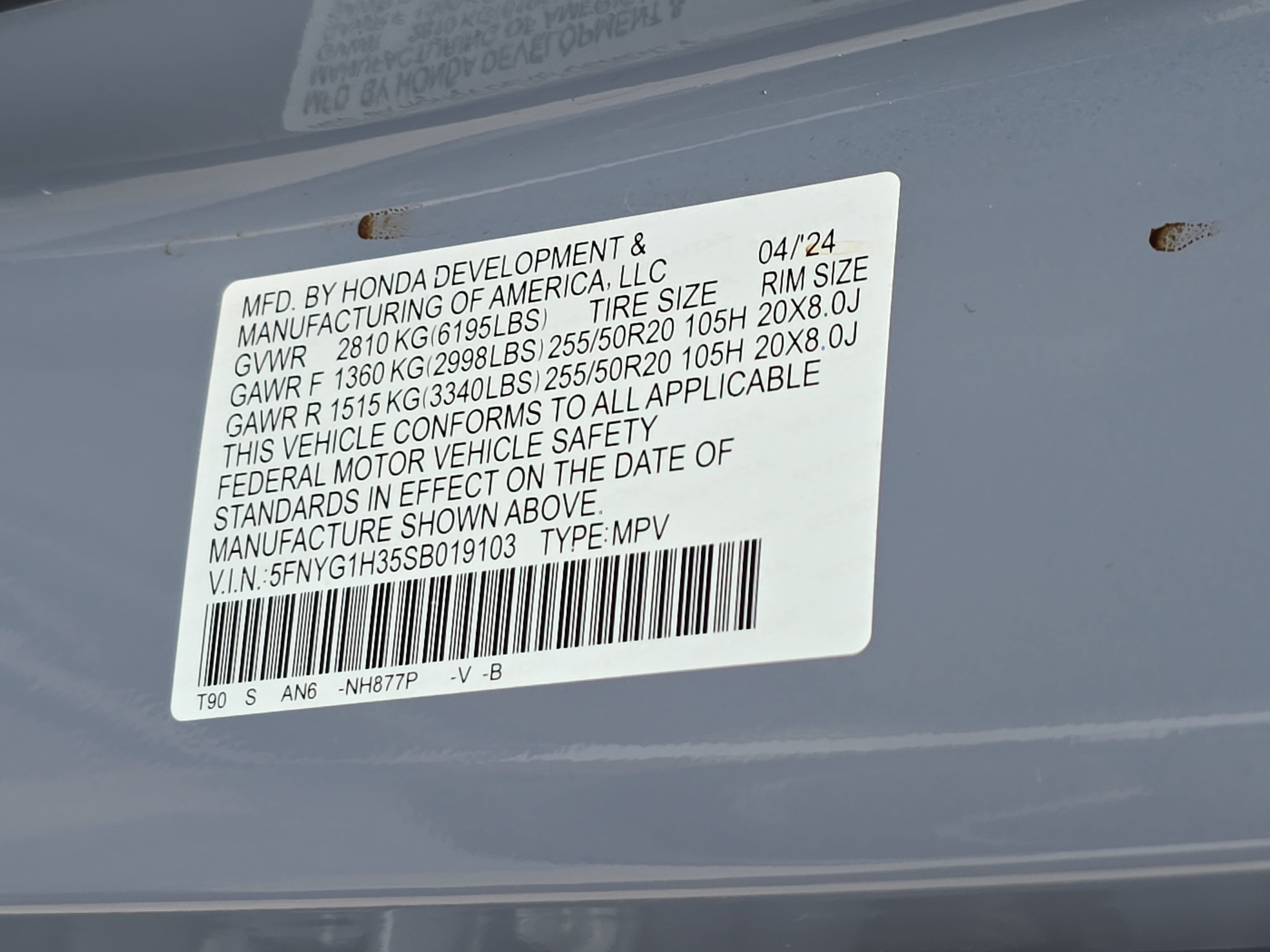Used 2025 Honda Pilot Sport image 35