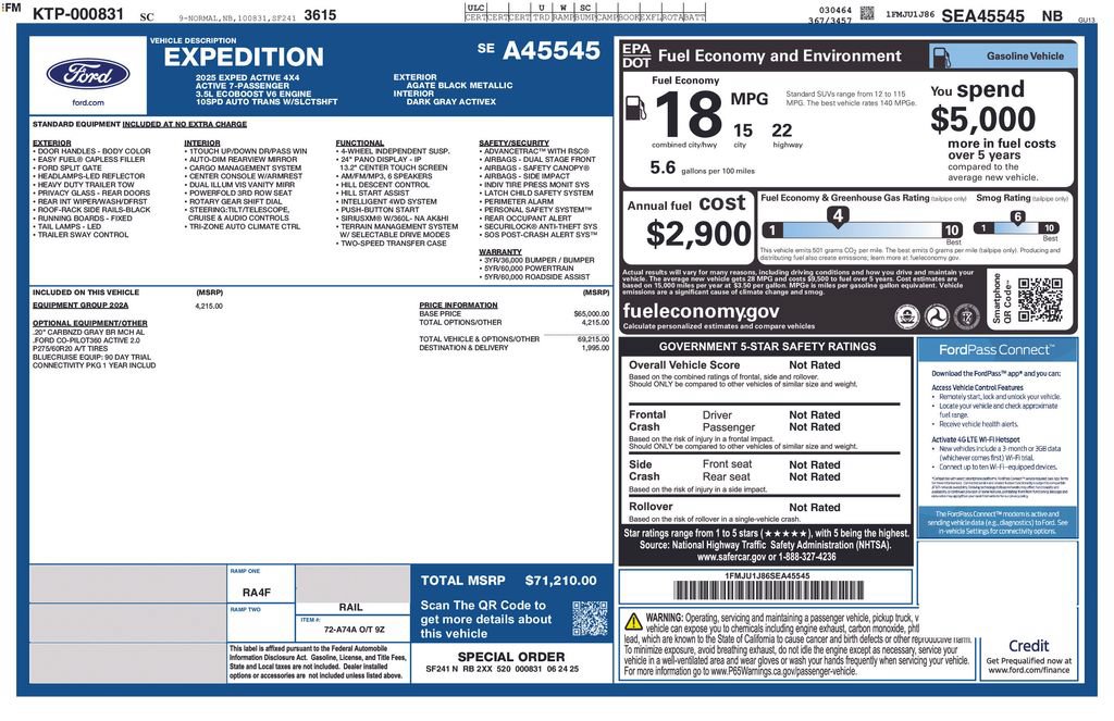 Certified 2025 Ford Expedition Active AWD/4WD image 4