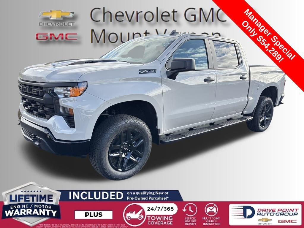 New 2026 Chevrolet Silverado 1500 Custom Trail Boss w/ Dark Appearance Package image 1