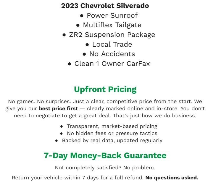 Used 2023 Chevrolet Silverado 1500 ZR2 image 2