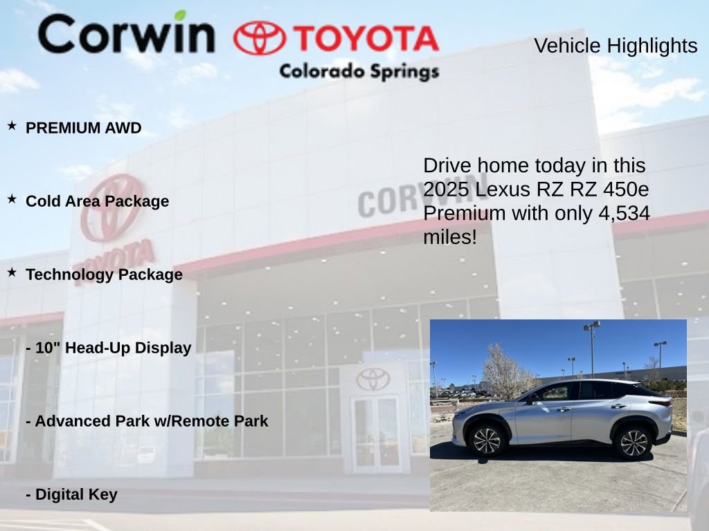 Used 2025 Lexus RZ 450e w/ Technology Package image 7