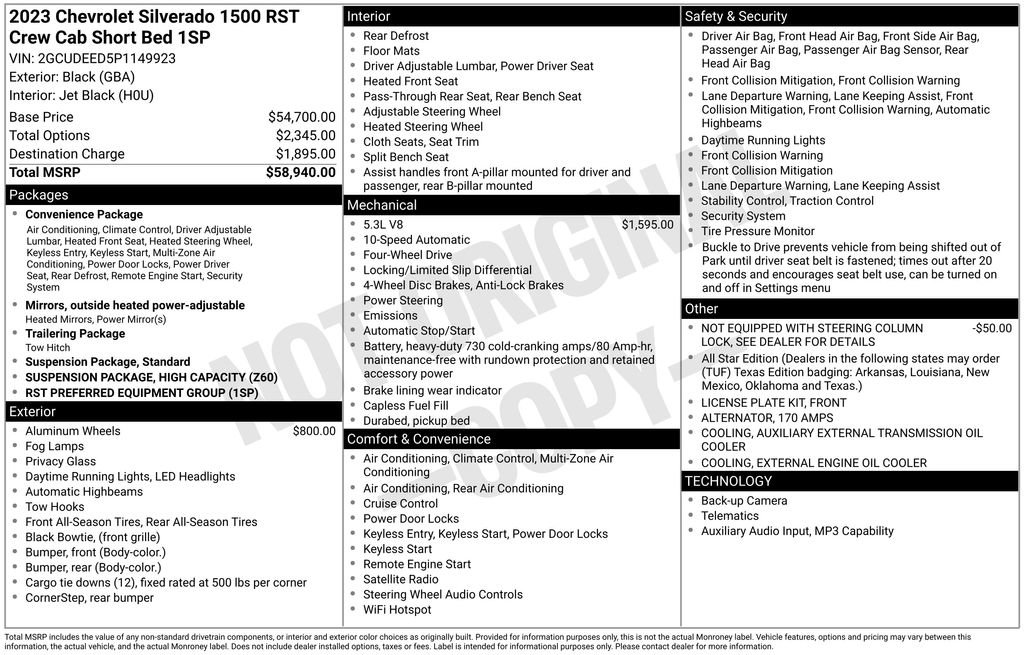 Certified 2023 Chevrolet Silverado 1500 RST image 45