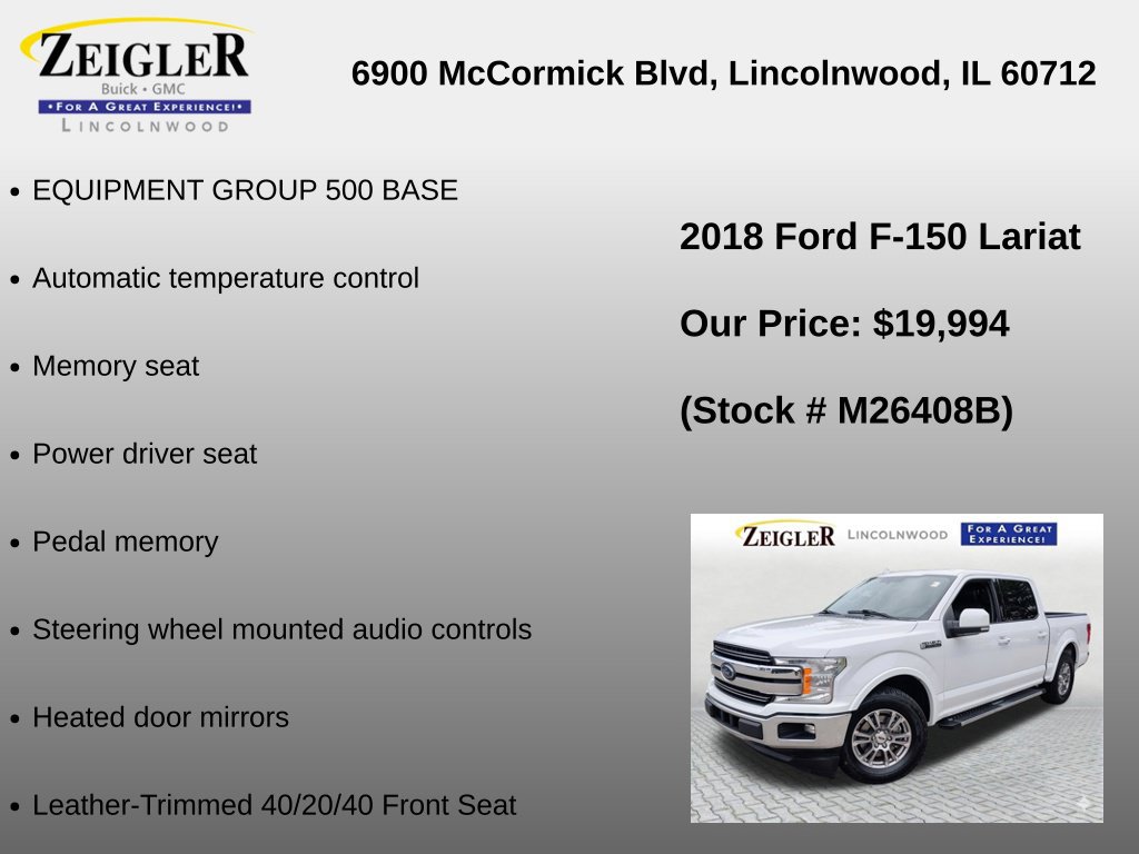 Used 2018 Ford F150 Lariat w/ Trailer Tow Package RWD image 6