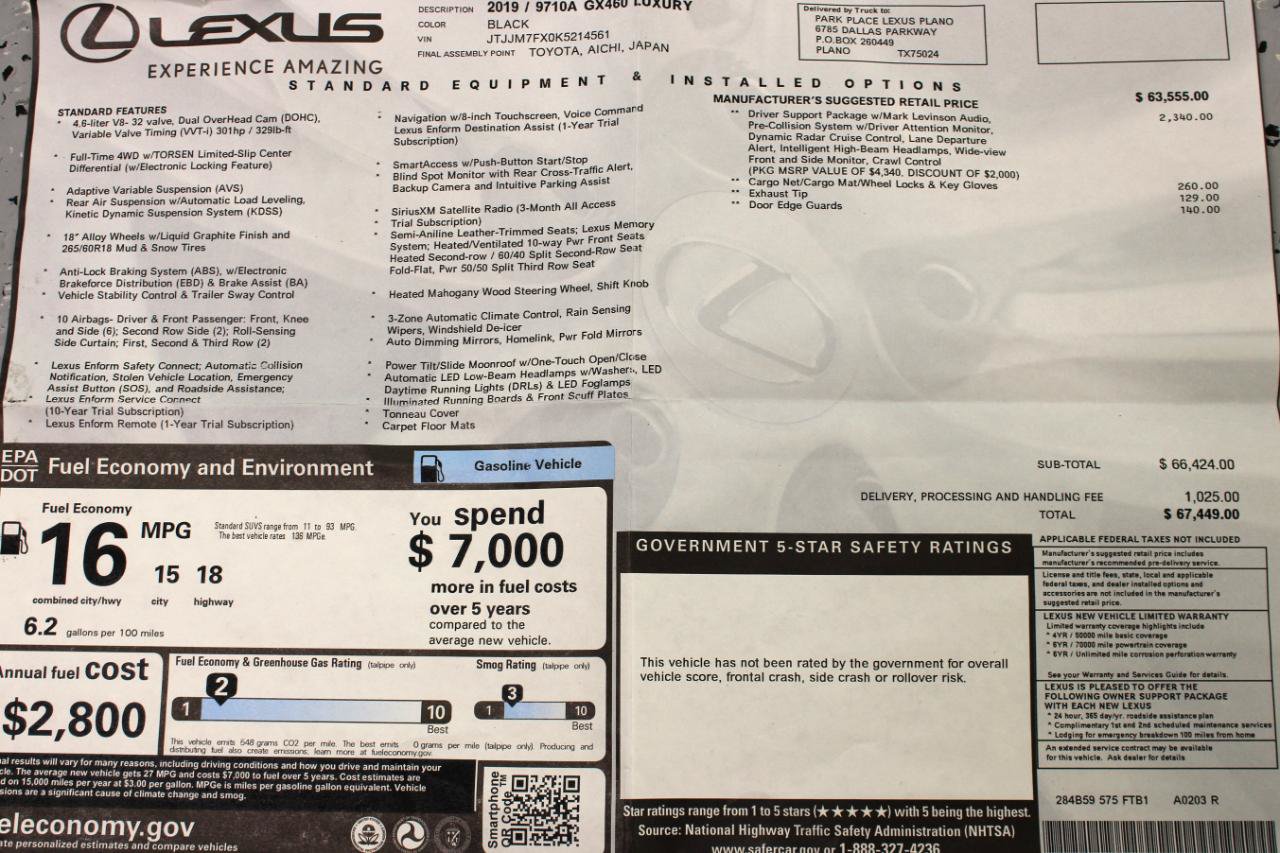 Used 2019 Lexus GX 460 Luxury AWD/4WD image 84