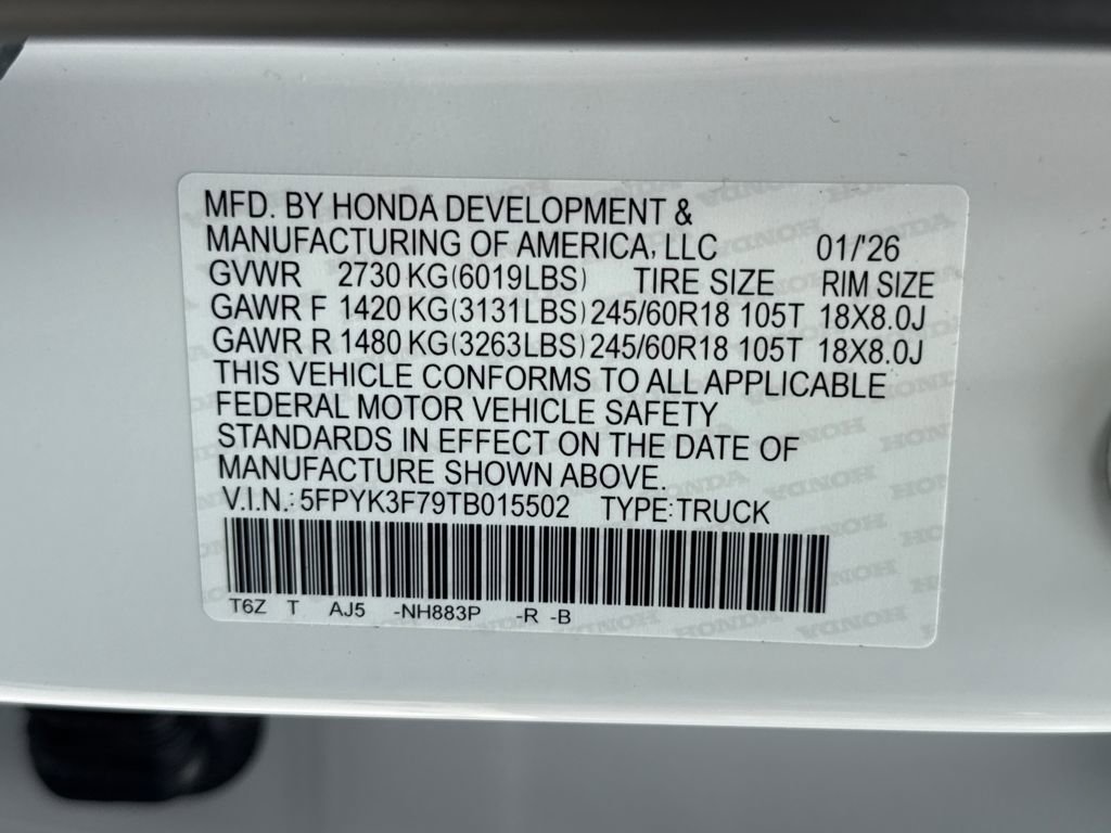 New 2026 Honda Ridgeline TrailSport+ image 28