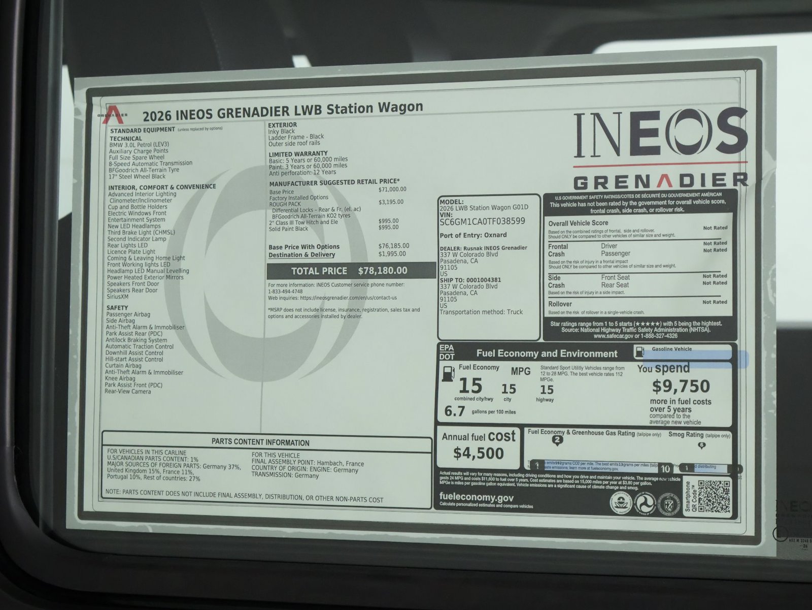 New 2026 INEOS Grenadier Station Wagon AWD/4WD image 23