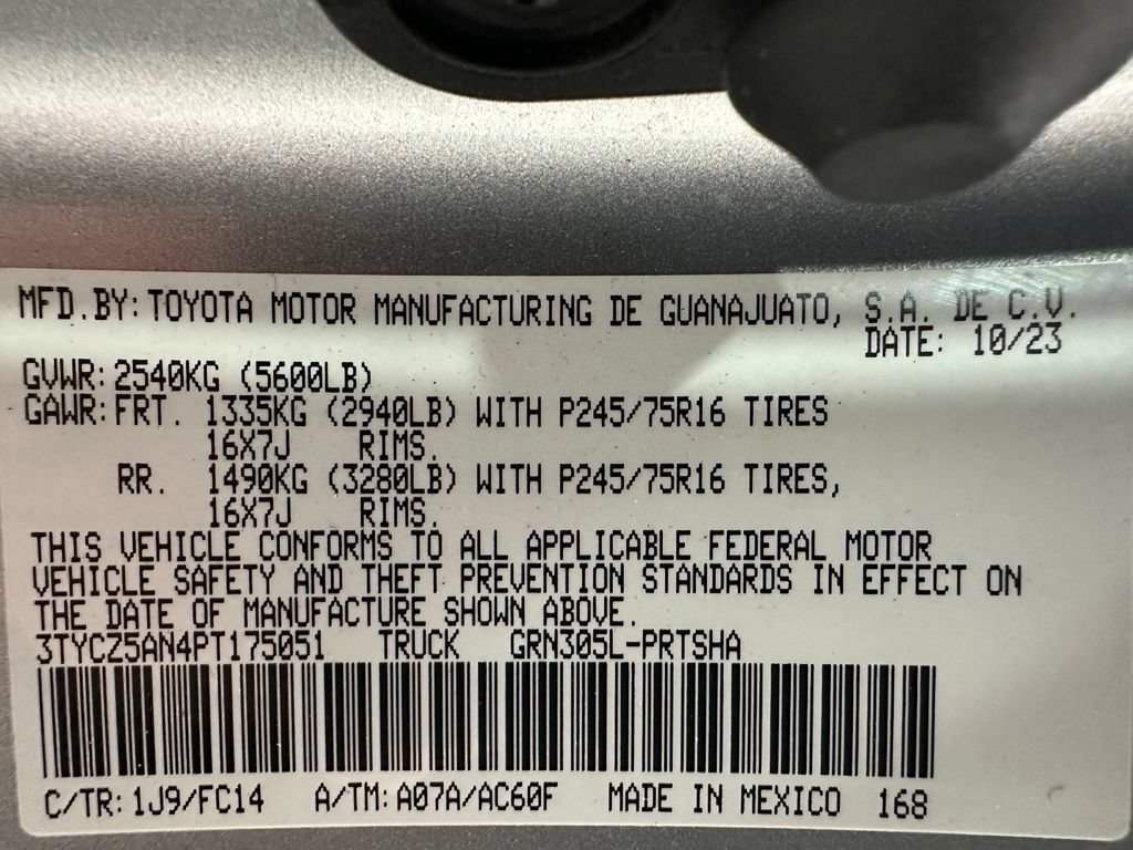 Used 2023 Toyota Tacoma SR5 w/ Technology Package AWD/4WD image 11