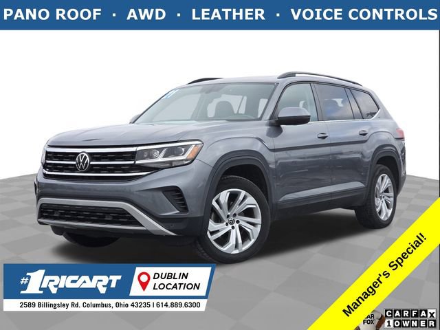 Used 2021 Volkswagen Atlas SE w/ Panoramic Sunroof Package