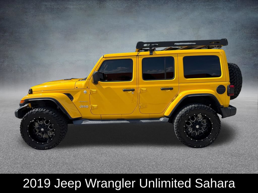 Used 2019 Jeep Wrangler Unlimited Sahara w/ Uconnect 4C Nav & Sound Group AWD/4WD image 2