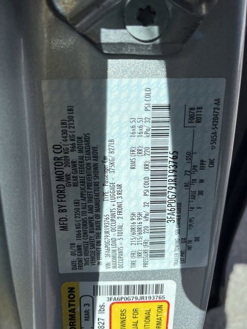 Used 2018 Ford Fusion S FWD image 24