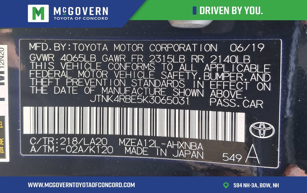 Used 2019 Toyota Corolla XSE image 13