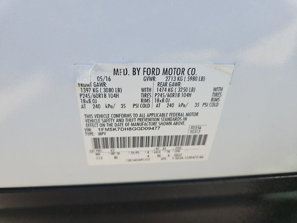 Used 2016 Ford Explorer XLT w/ Equipment Group 202A image 33