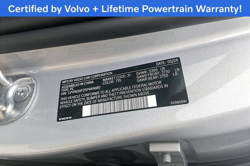 Certified 2025 Volvo S90 B6 Ultra w/ Protection Package Premier AWD/4WD image 45