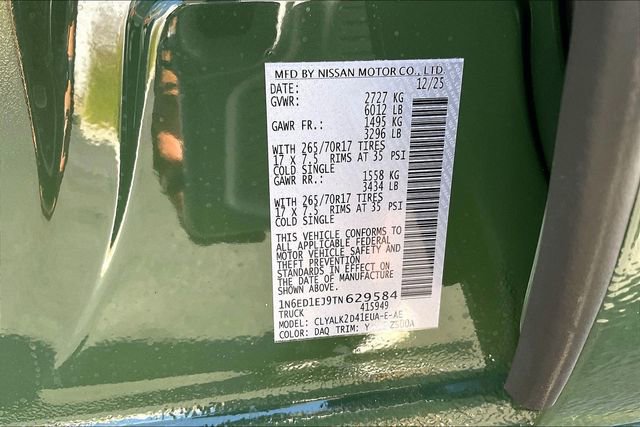 New 2026 Nissan Frontier Pro-X w/ Pro Premium Package RWD image 16