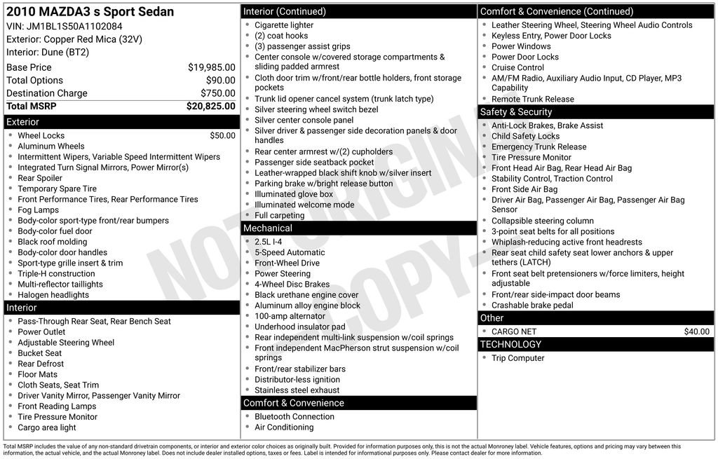 Used 2010 MAZDA MAZDA3 s Sport image 16