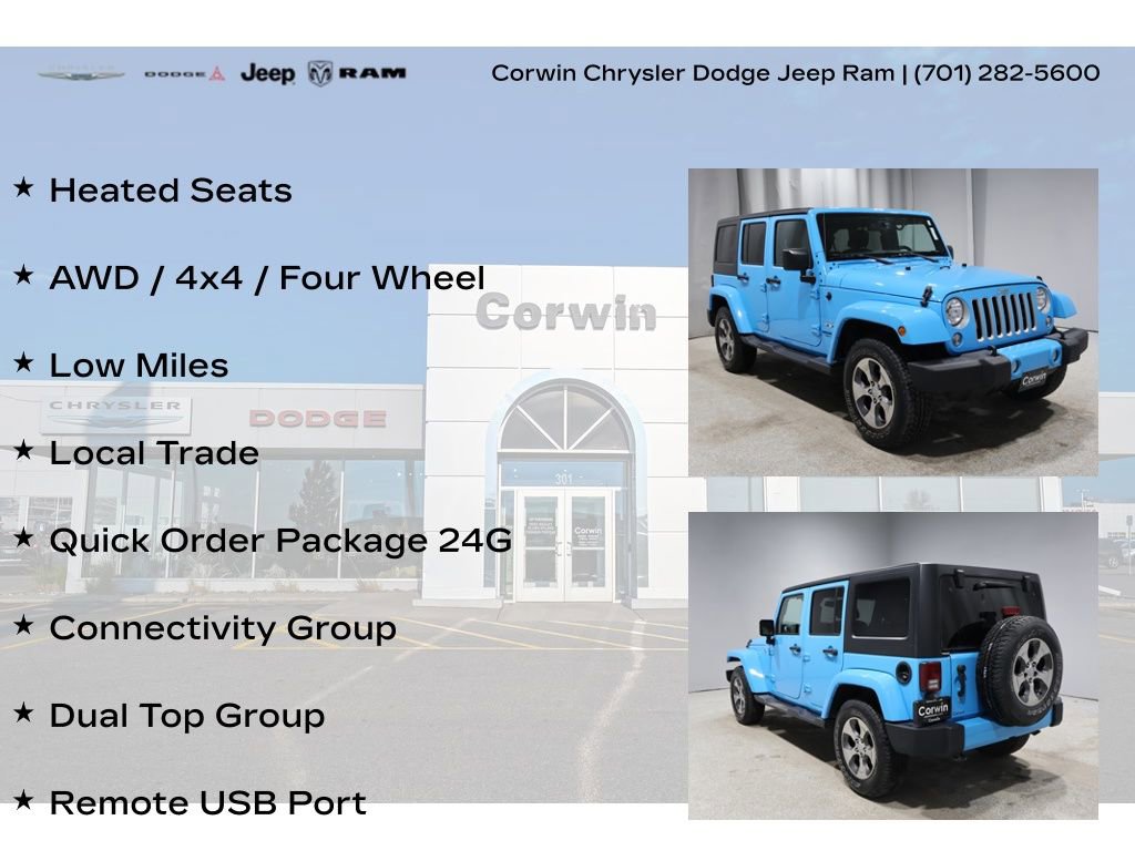 Used 2017 Jeep Wrangler Unlimited Sahara w/ Dual Top Group image 8