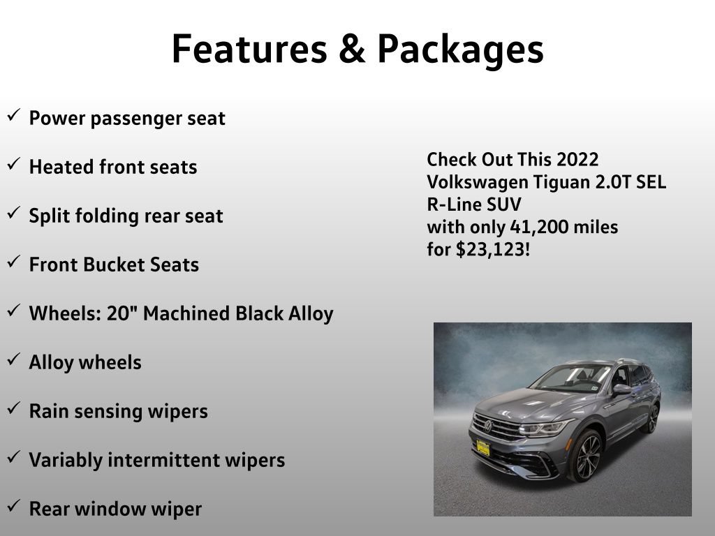 Used 2022 Volkswagen Tiguan SEL R-Line AWD/4WD image 25