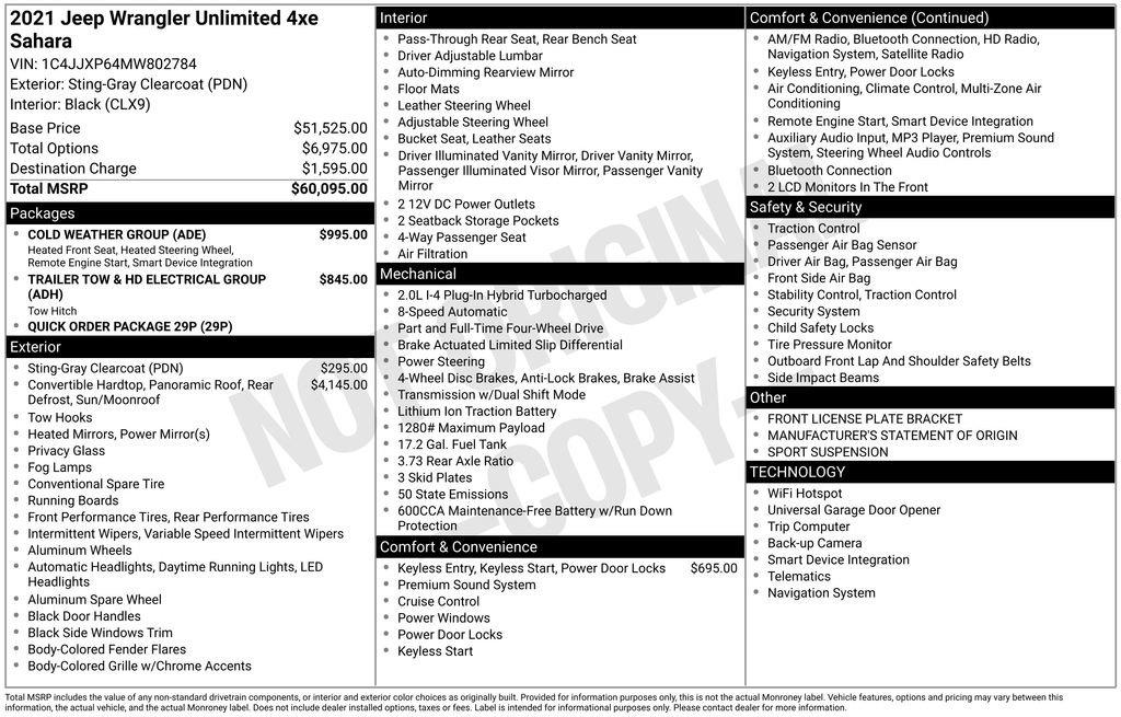 Used 2021 Jeep Wrangler Unlimited Sahara w/ Cold Weather Group image 17