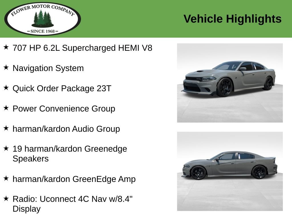 Used 2018 Dodge Charger SRT Hellcat w/ Harman/Kardon Audio Group RWD image 5
