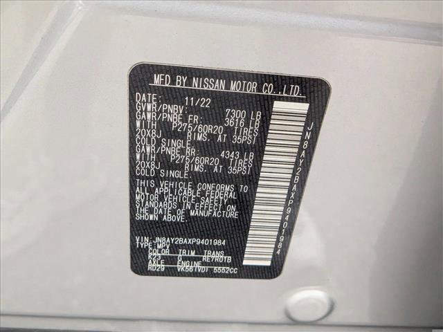 Used 2023 Nissan Armada SL w/ Captain's Chairs Package image 17