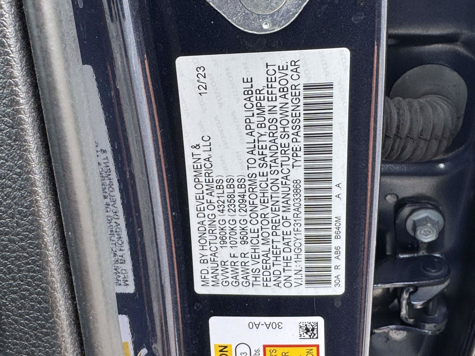 Used 2024 Honda Accord EX image 26