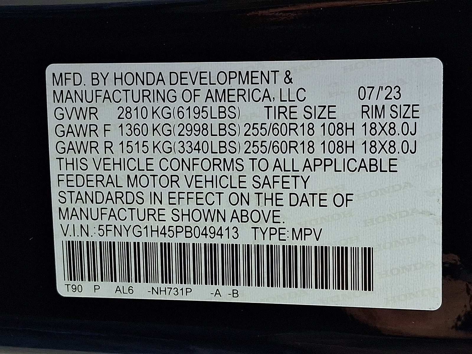 Certified 2023 Honda Pilot EX-L image 31
