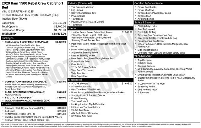 Used 2020 RAM 1500 Rebel w/ Rebel Level 2 Equipment Group image 6