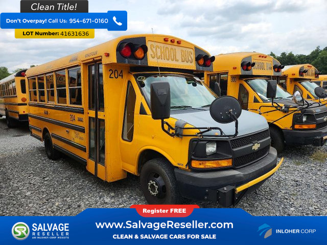 Used 2012 Chevrolet Express 4500 w/ School Bus Package