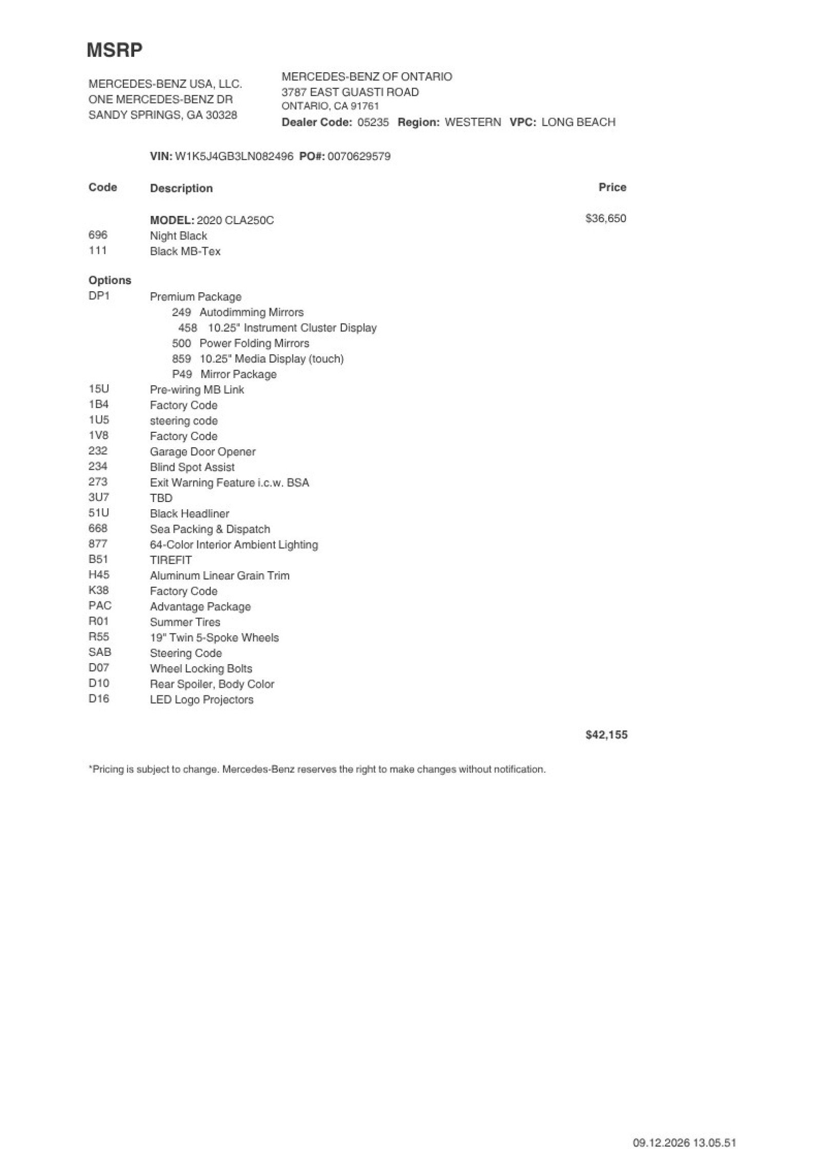 Certified 2020 Mercedes-Benz CLA 250 image 2