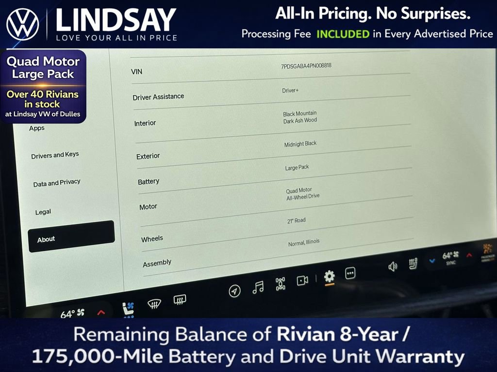 Used 2023 Rivian R1S Adventure AWD/4WD image 22