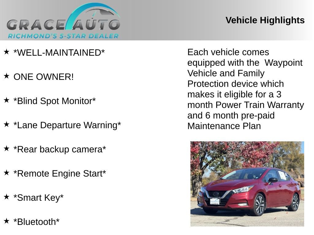 Used 2021 Nissan Versa SR w/ Convenience Package image 2