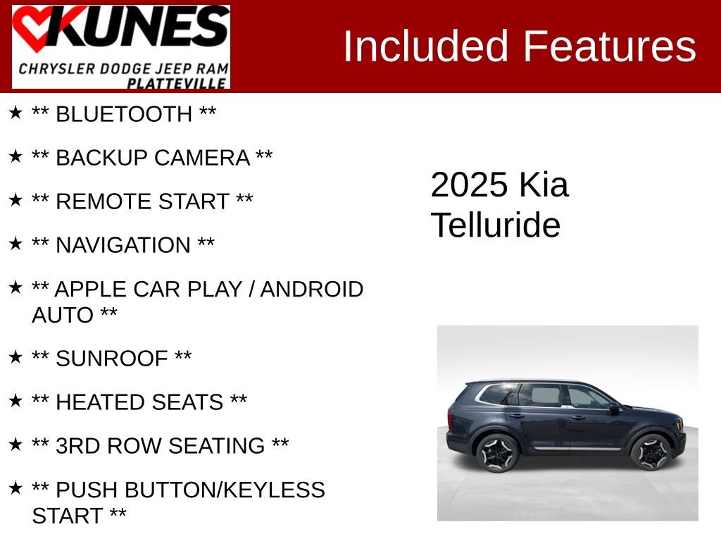 Used 2025 Kia Telluride S AWD/4WD image 2