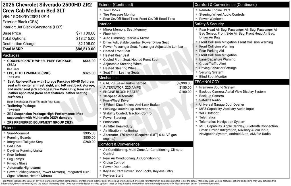 Used 2025 Chevrolet Silverado 2500 ZR2 AWD/4WD image 29