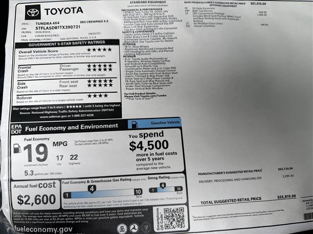 New 2026 Toyota Tundra SR5 image 23