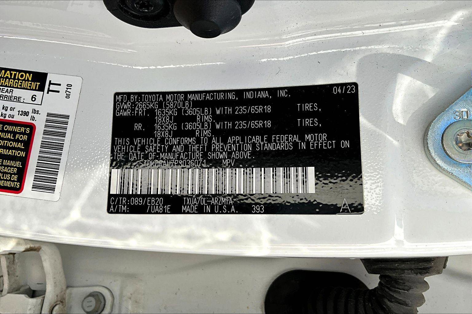 Used 2023 Toyota Highlander XLE image 36